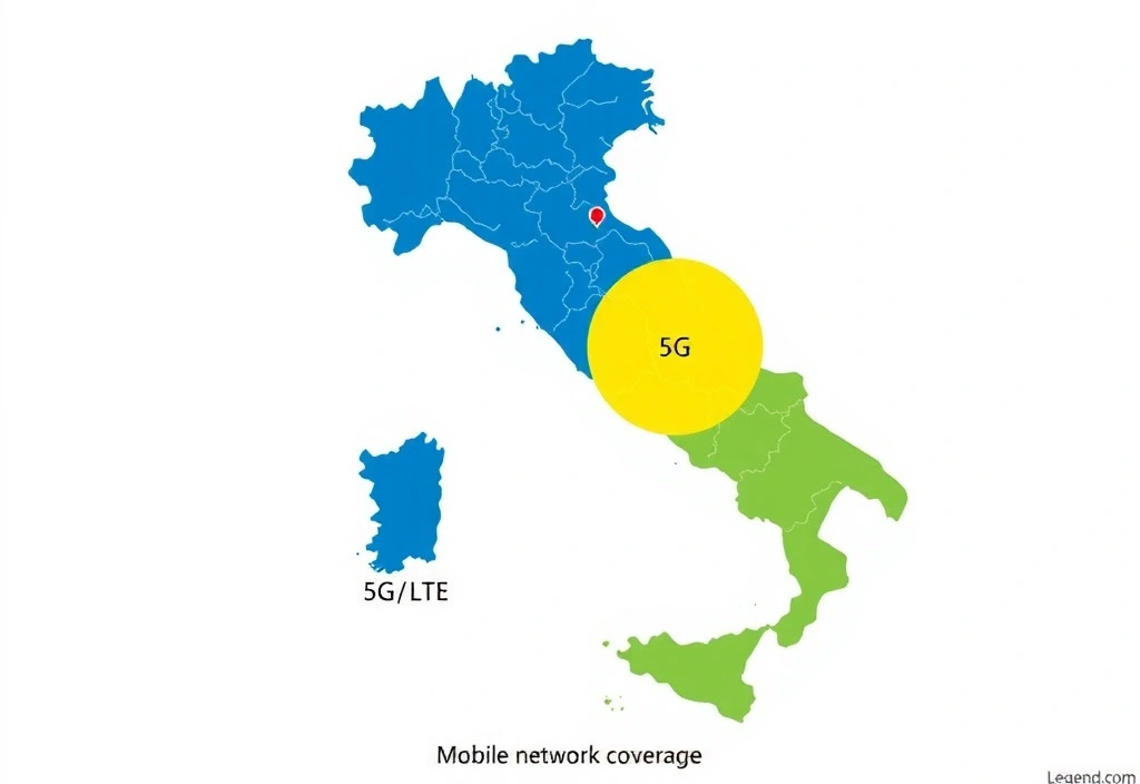 Mappa di copertura MobileNet Italia